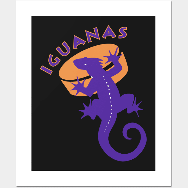 San Antonio Iguanas (Logo) Wall Art by Hirschof